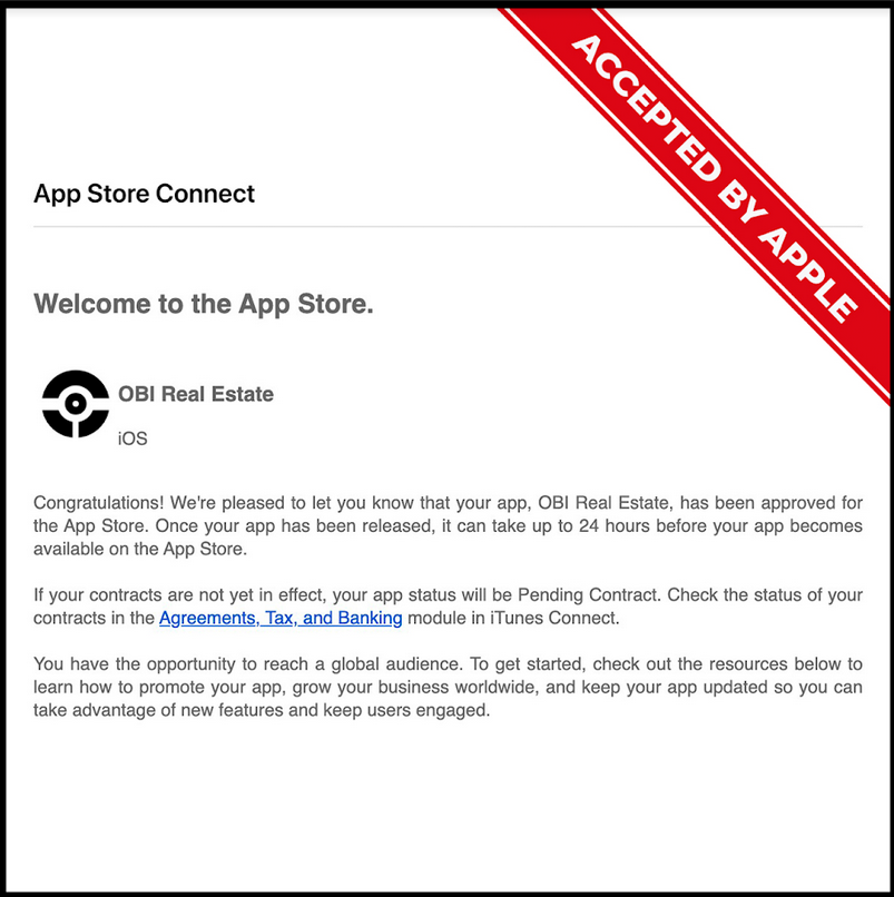 App Store confirmation